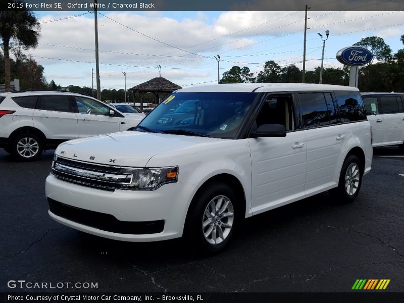 Oxford White / Charcoal Black 2019 Ford Flex SE