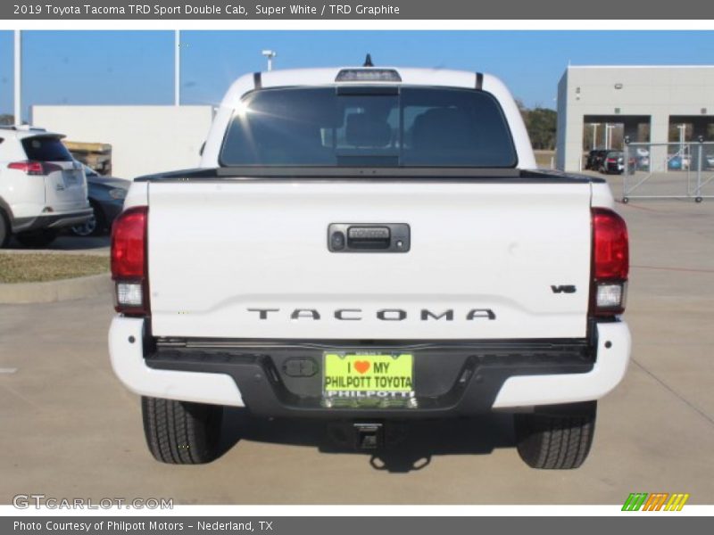 Super White / TRD Graphite 2019 Toyota Tacoma TRD Sport Double Cab