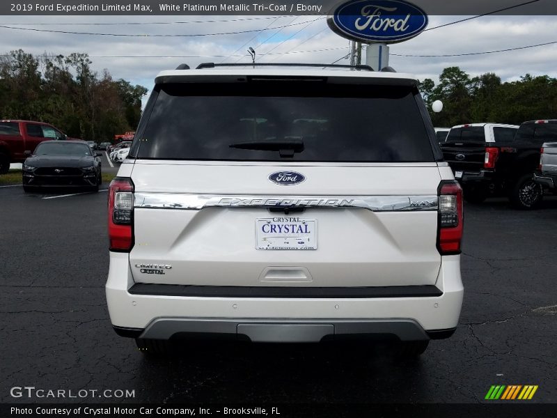 White Platinum Metallic Tri-Coat / Ebony 2019 Ford Expedition Limited Max