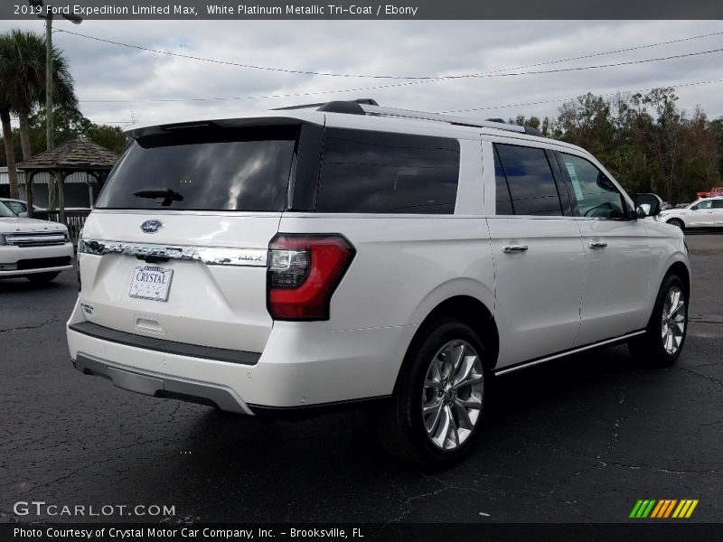 White Platinum Metallic Tri-Coat / Ebony 2019 Ford Expedition Limited Max