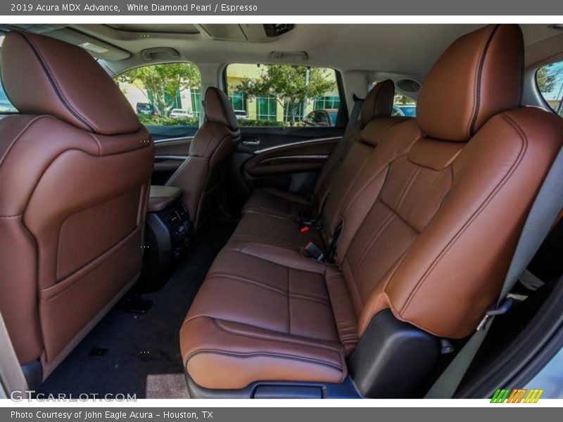 White Diamond Pearl / Espresso 2019 Acura MDX Advance