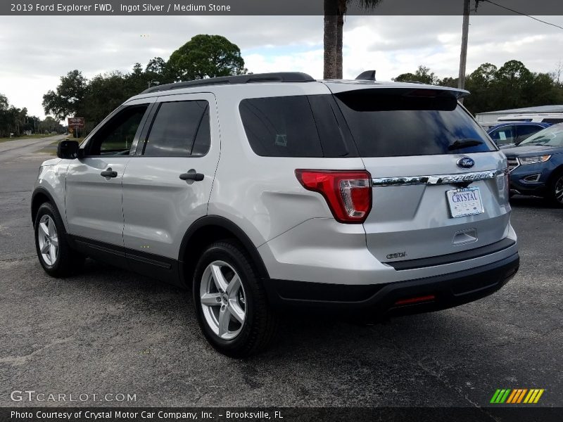 Ingot Silver / Medium Stone 2019 Ford Explorer FWD