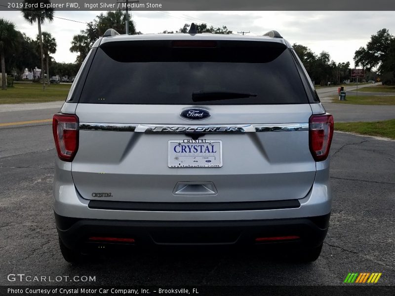 Ingot Silver / Medium Stone 2019 Ford Explorer FWD