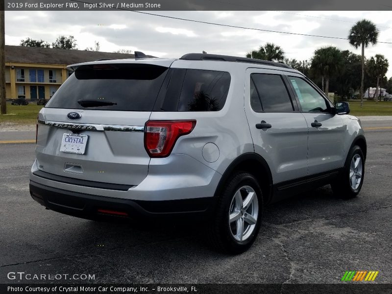Ingot Silver / Medium Stone 2019 Ford Explorer FWD