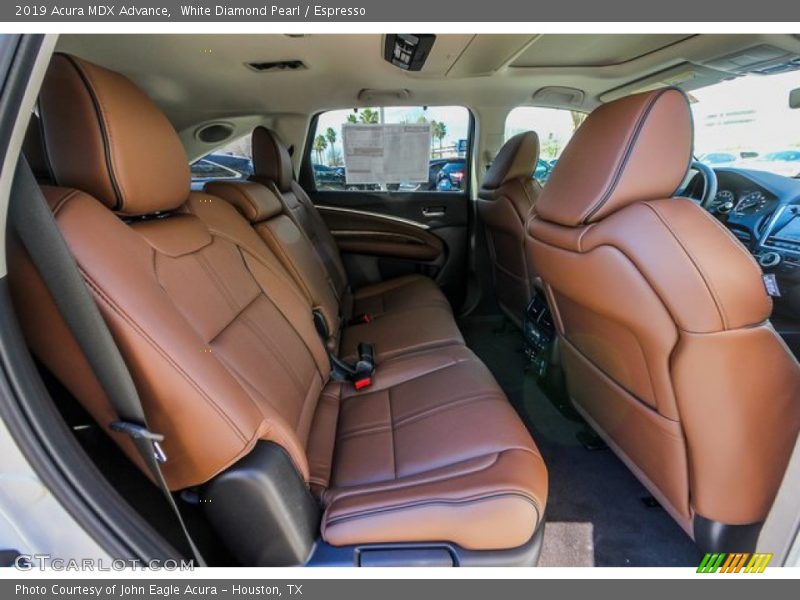 White Diamond Pearl / Espresso 2019 Acura MDX Advance