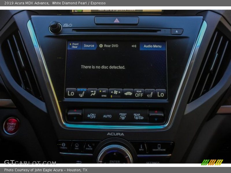 White Diamond Pearl / Espresso 2019 Acura MDX Advance