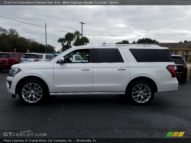  2019 Expedition Platinum Max 4x4 White Platinum Metallic Tri-Coat
