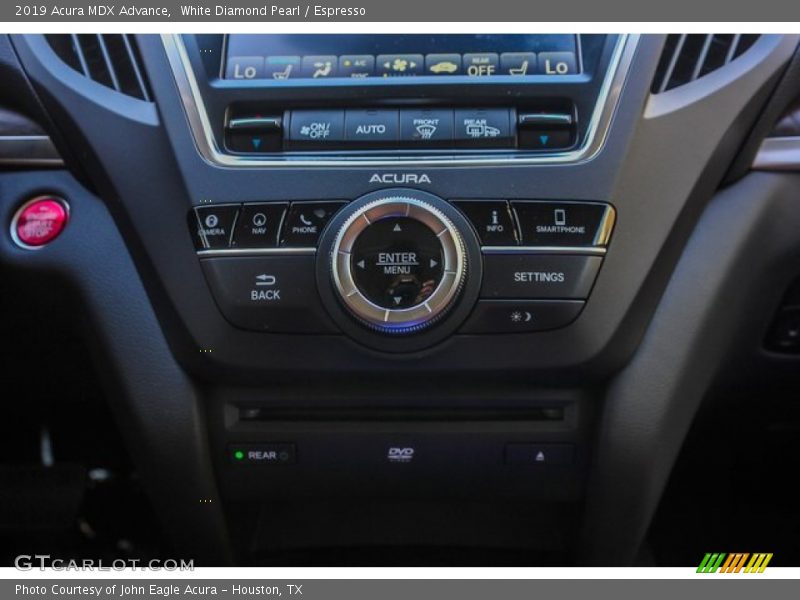 White Diamond Pearl / Espresso 2019 Acura MDX Advance