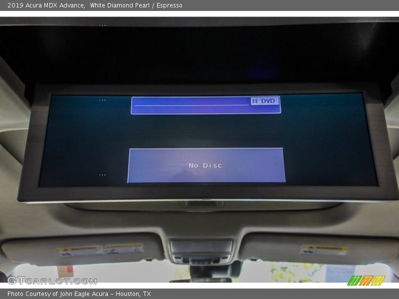 White Diamond Pearl / Espresso 2019 Acura MDX Advance