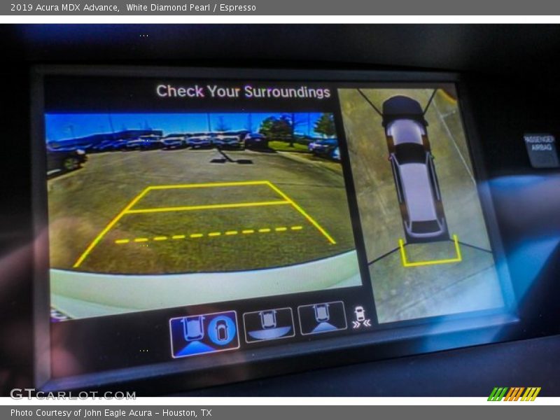 White Diamond Pearl / Espresso 2019 Acura MDX Advance