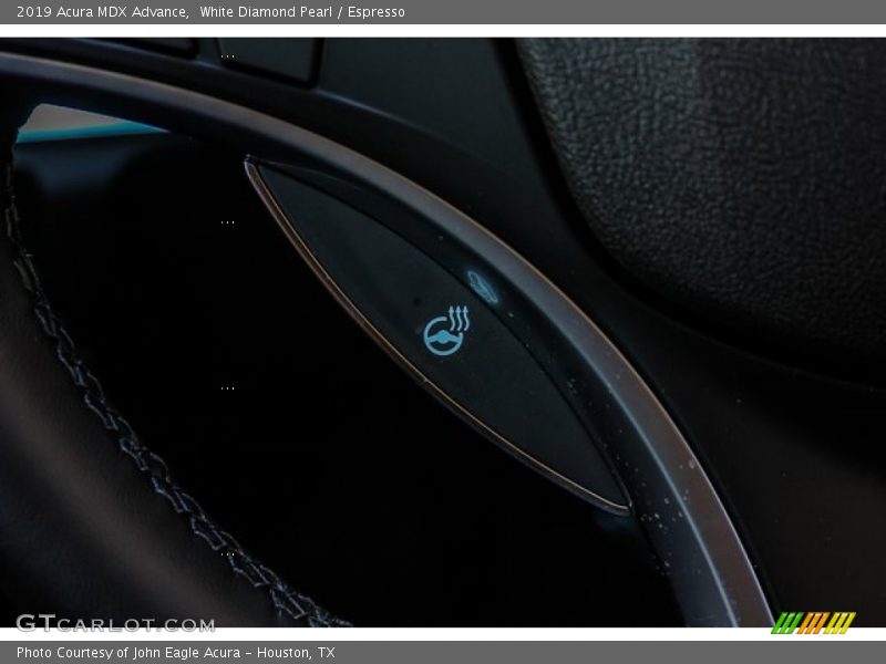 White Diamond Pearl / Espresso 2019 Acura MDX Advance