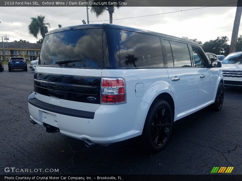 Oxford White / Dark Earth Gray/Light Earth Gray 2019 Ford Flex SEL
