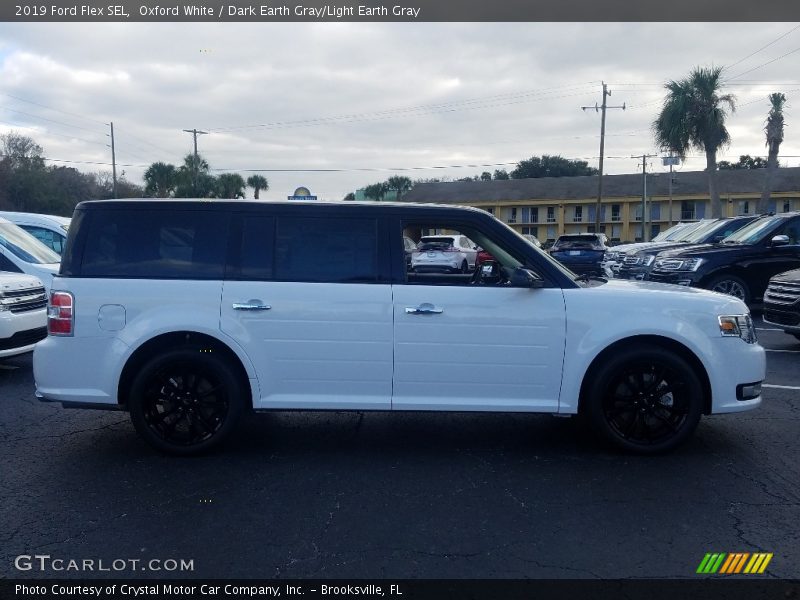 Oxford White / Dark Earth Gray/Light Earth Gray 2019 Ford Flex SEL