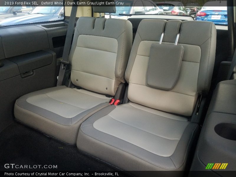Oxford White / Dark Earth Gray/Light Earth Gray 2019 Ford Flex SEL