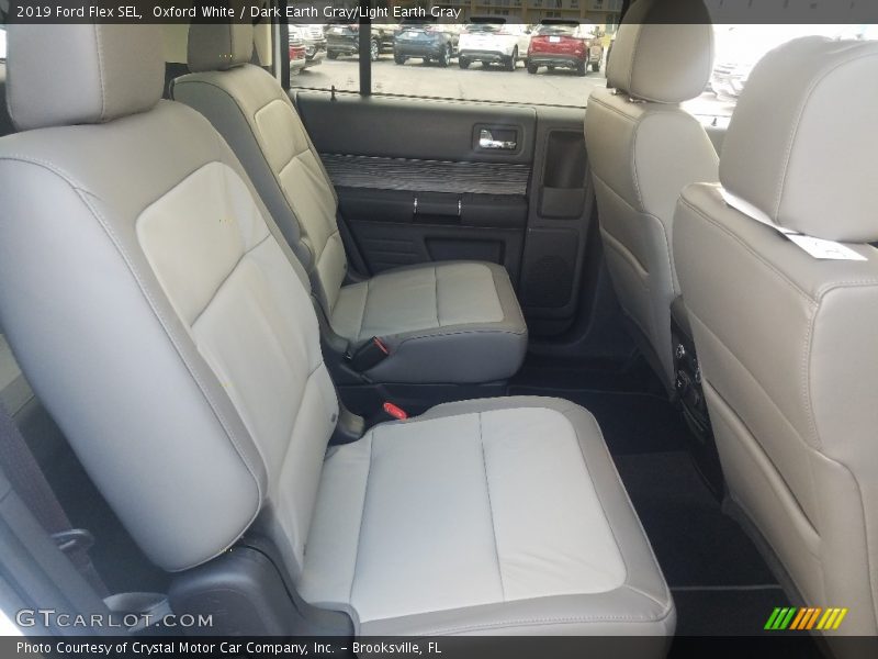 Oxford White / Dark Earth Gray/Light Earth Gray 2019 Ford Flex SEL