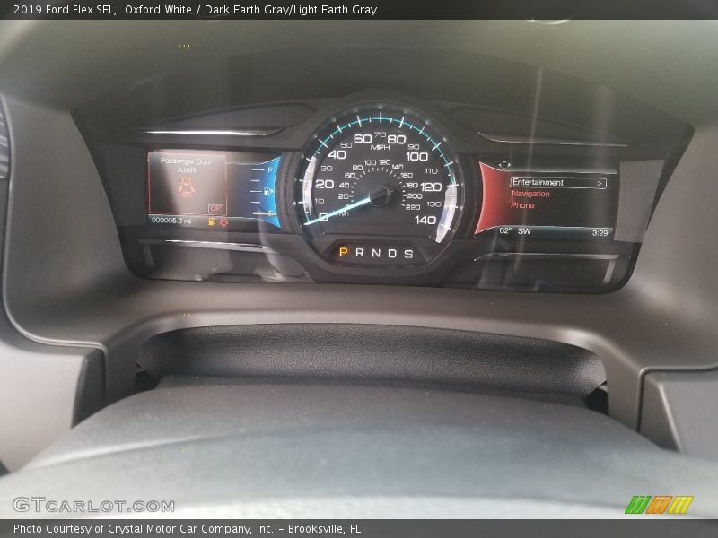 Oxford White / Dark Earth Gray/Light Earth Gray 2019 Ford Flex SEL