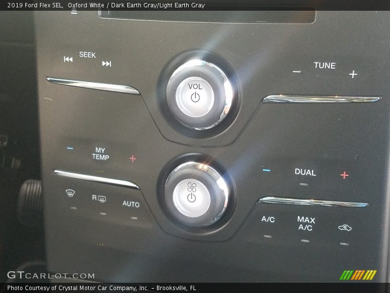 Oxford White / Dark Earth Gray/Light Earth Gray 2019 Ford Flex SEL