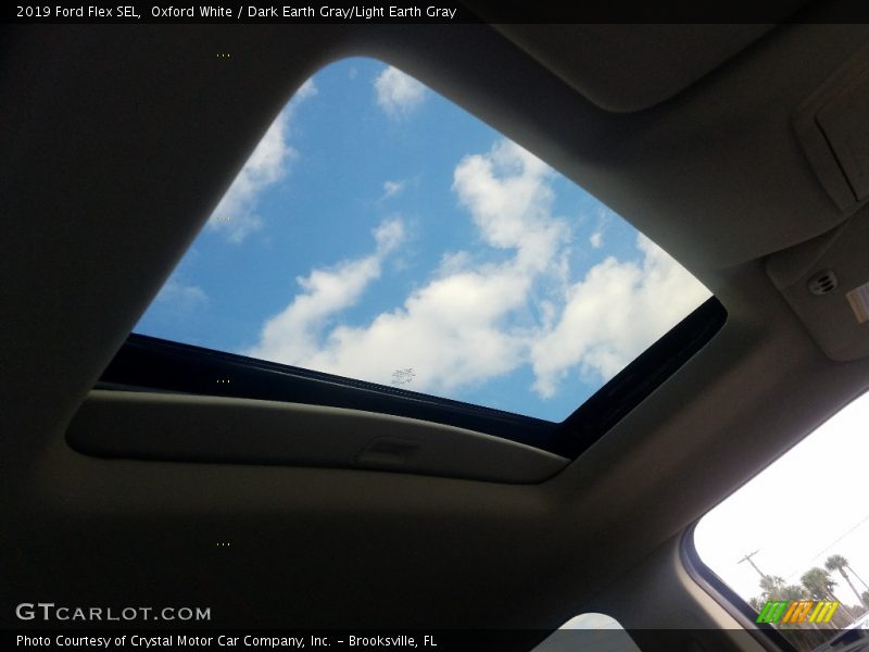 Oxford White / Dark Earth Gray/Light Earth Gray 2019 Ford Flex SEL
