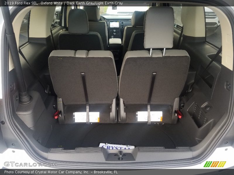 Oxford White / Dark Earth Gray/Light Earth Gray 2019 Ford Flex SEL