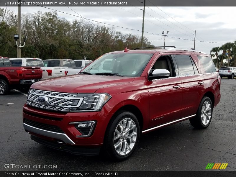 Ruby Red Metallic / Medium Stone 2019 Ford Expedition Platinum 4x4