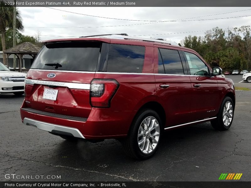 Ruby Red Metallic / Medium Stone 2019 Ford Expedition Platinum 4x4
