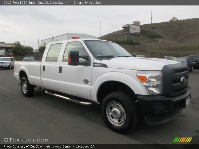Oxford White / Steel 2012 Ford F250 Super Duty XL Crew Cab 4x4