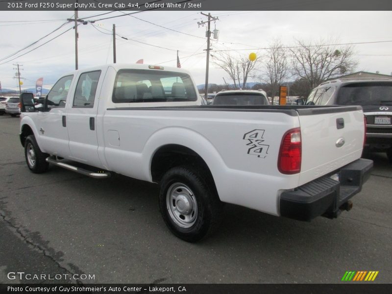 Oxford White / Steel 2012 Ford F250 Super Duty XL Crew Cab 4x4