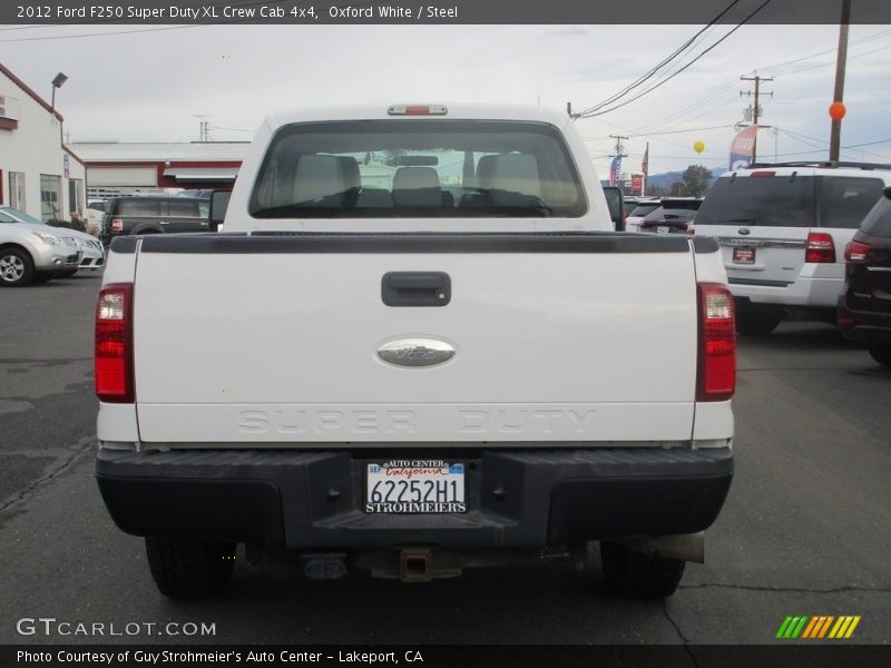 Oxford White / Steel 2012 Ford F250 Super Duty XL Crew Cab 4x4