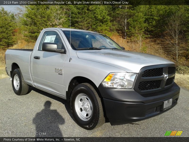 Bright Silver Metallic / Black/Diesel Gray 2019 Ram 1500 Classic Tradesman Regular Cab