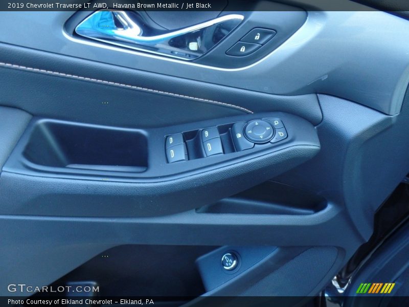 Havana Brown Metallic / Jet Black 2019 Chevrolet Traverse LT AWD