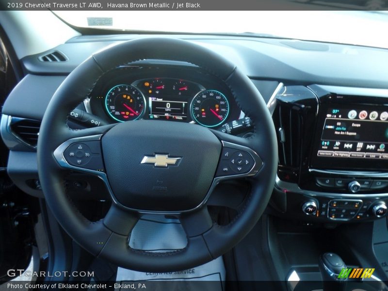 Havana Brown Metallic / Jet Black 2019 Chevrolet Traverse LT AWD