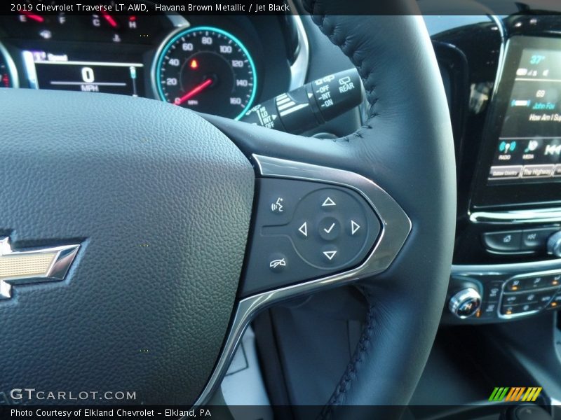 Havana Brown Metallic / Jet Black 2019 Chevrolet Traverse LT AWD