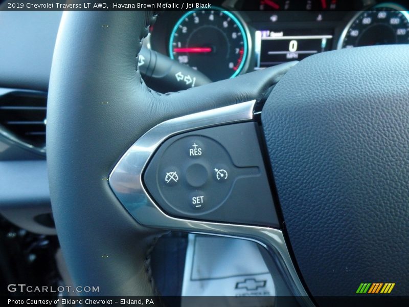 Havana Brown Metallic / Jet Black 2019 Chevrolet Traverse LT AWD
