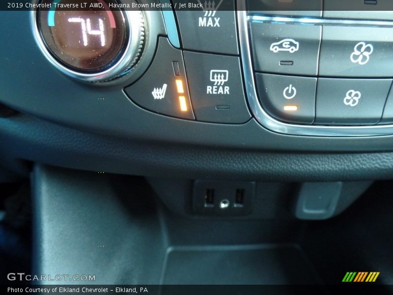Havana Brown Metallic / Jet Black 2019 Chevrolet Traverse LT AWD