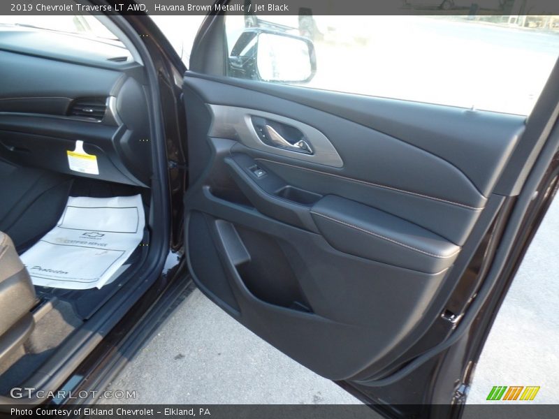 Havana Brown Metallic / Jet Black 2019 Chevrolet Traverse LT AWD