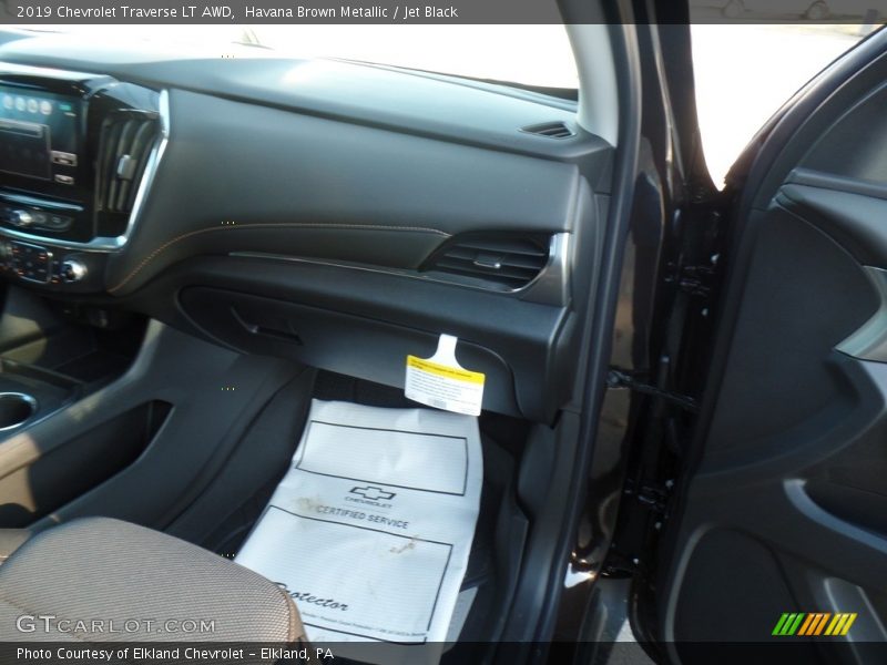 Havana Brown Metallic / Jet Black 2019 Chevrolet Traverse LT AWD