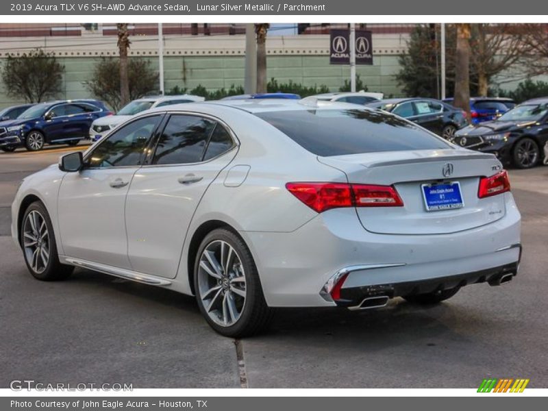Lunar Silver Metallic / Parchment 2019 Acura TLX V6 SH-AWD Advance Sedan