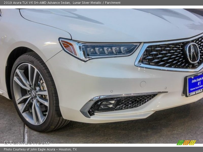 Lunar Silver Metallic / Parchment 2019 Acura TLX V6 SH-AWD Advance Sedan