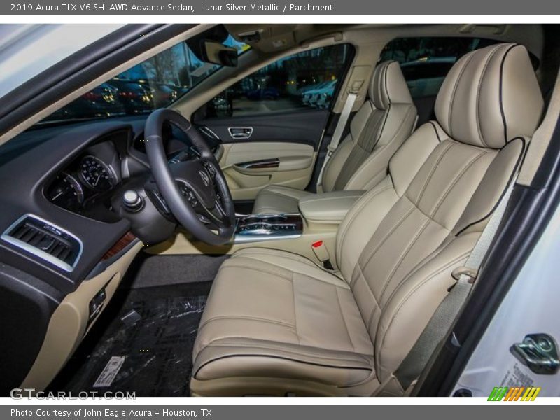 Lunar Silver Metallic / Parchment 2019 Acura TLX V6 SH-AWD Advance Sedan
