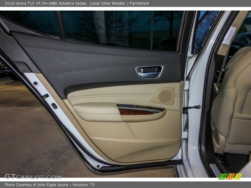 Lunar Silver Metallic / Parchment 2019 Acura TLX V6 SH-AWD Advance Sedan