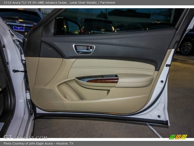 Lunar Silver Metallic / Parchment 2019 Acura TLX V6 SH-AWD Advance Sedan