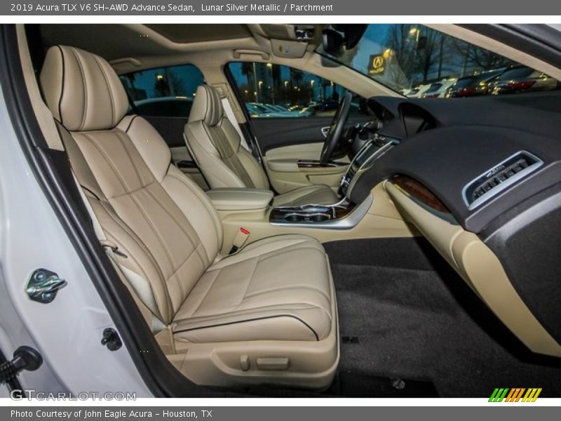 Lunar Silver Metallic / Parchment 2019 Acura TLX V6 SH-AWD Advance Sedan