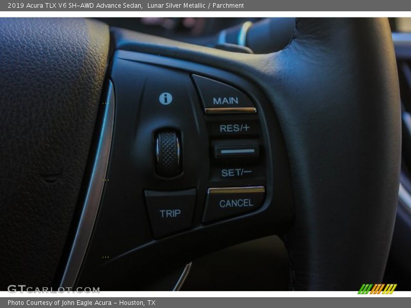 Lunar Silver Metallic / Parchment 2019 Acura TLX V6 SH-AWD Advance Sedan