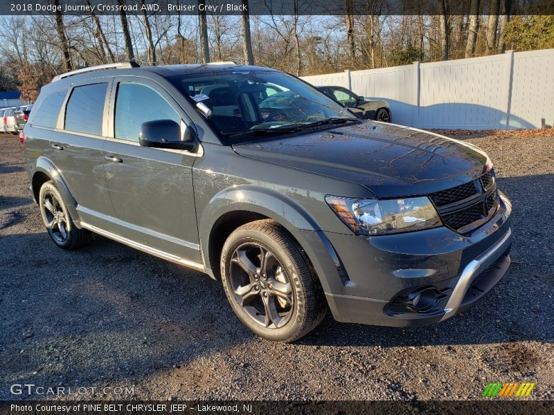 Bruiser Grey / Black 2018 Dodge Journey Crossroad AWD