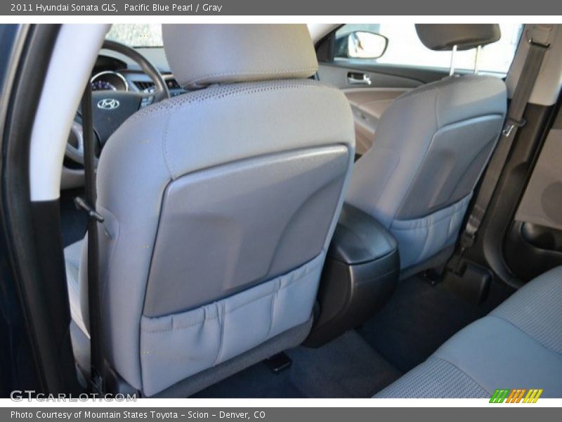 Pacific Blue Pearl / Gray 2011 Hyundai Sonata GLS