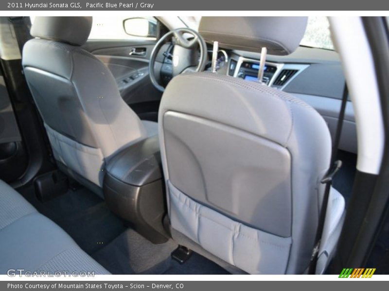 Pacific Blue Pearl / Gray 2011 Hyundai Sonata GLS