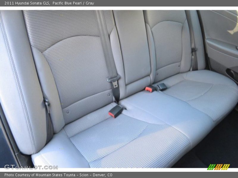 Pacific Blue Pearl / Gray 2011 Hyundai Sonata GLS