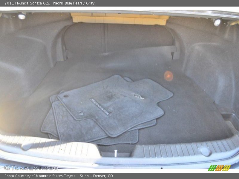 Pacific Blue Pearl / Gray 2011 Hyundai Sonata GLS