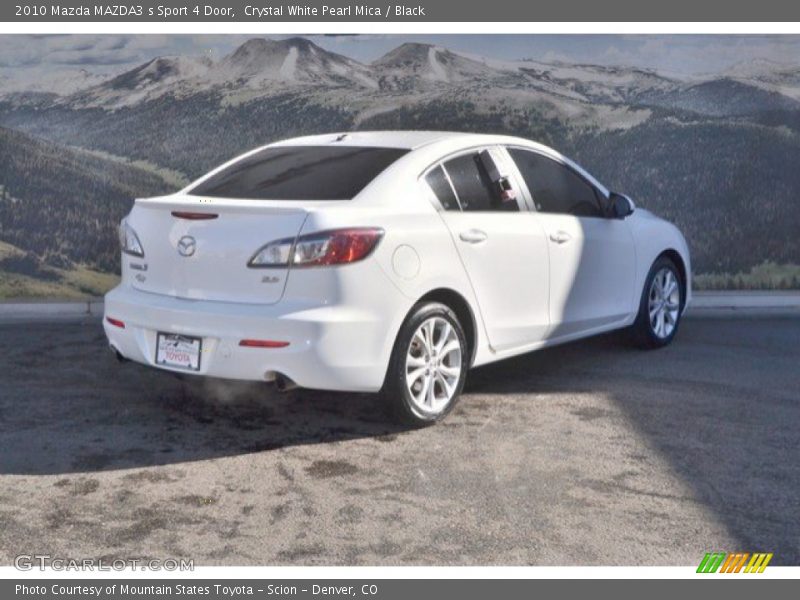 Crystal White Pearl Mica / Black 2010 Mazda MAZDA3 s Sport 4 Door
