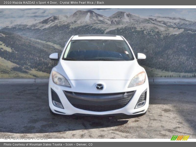 Crystal White Pearl Mica / Black 2010 Mazda MAZDA3 s Sport 4 Door